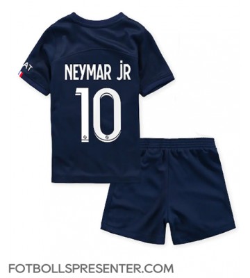 Paris Saint-Germain Neymar Jr #10 Hemmatröja Barn 2022-23 Kortärmad (+ korta byxor)